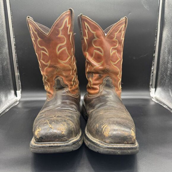 Ariat WorkHog Wide Square Toe Work Boots Men’s Size 14D Orange Steel Toe main image 10
